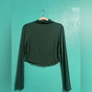 Cider Forest Green Long Sleeve Top